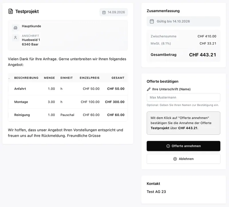 Offerte Werkli 