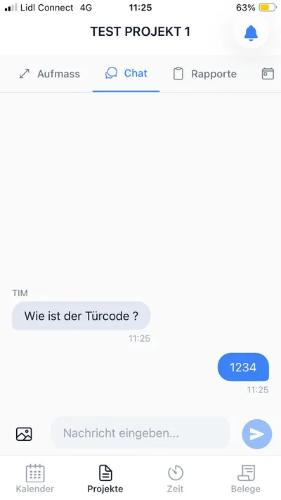 Projektchat