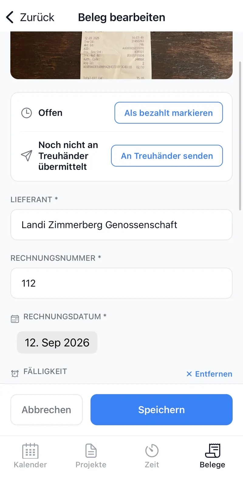 belege mobil erfassen 